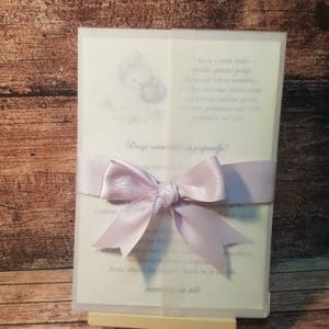 Vabilo za krst - Poročni bazar INKI