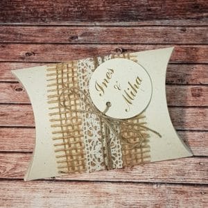 Poročni konfeti z juto in vrvico POKON 105