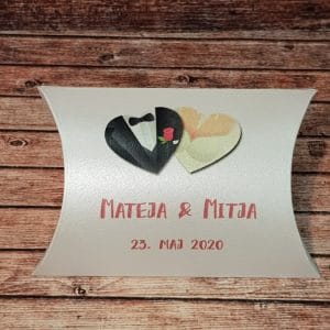 Poročni konfeti z motivom oblek POKON 104