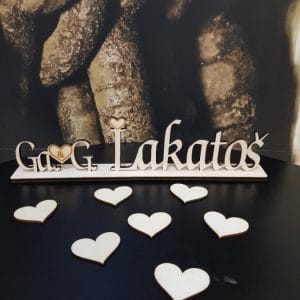 LESEN NAPIS priimek mladoporočencev LESNAP 103