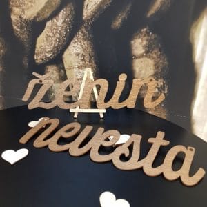 LESEN NAPIS ženin in nevesta LESNAP 105