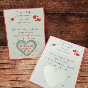 kartice praskalke Kartice s skritim sporočilom PRASKALKE - Poročni bazar INKI