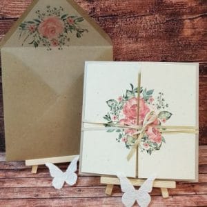 Poročna vabila cvet - Poročni bazar INKI