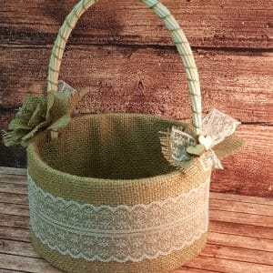 Košarica za cvetje - Poročni bazar INKI