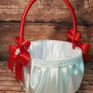 Košarice za cvetje - poročna košarica PKOŠ 107