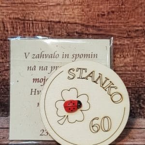 Leseni magnetki - Poročni bazar INKI