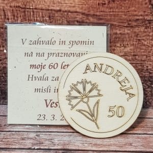 Leseni magnetki - Poročni bazar INKI