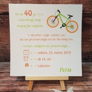 Vabila za Abrahama z motivom kolesa