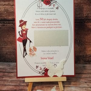 Vabila za Abrahama z motivom ženske