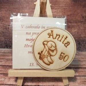 Leseni magnetki Abraham - Poročni bazar INKI