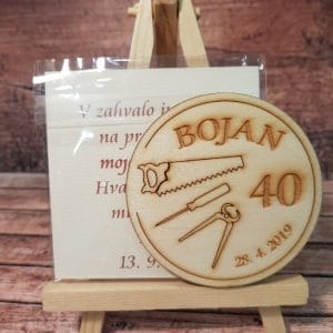 Leseni magnetki za rojstni dan - Poročni bazar INKI