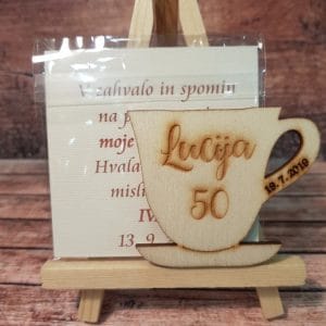Leseni magnetki za rojstni dan - Poročni bazar INKI