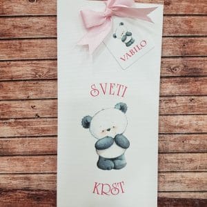 Vabilo za krst - Poročni bazar INKI