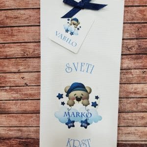 Vabilo za krst - Poročni bazar INKI