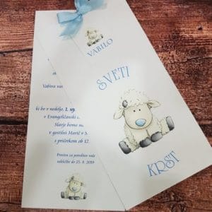 Vabilo za krst - Poročni bazar INKI