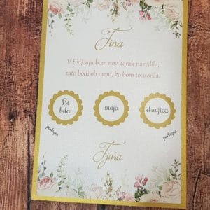 Kartica PRASKALKA - skrito sporočilo - Poročni bazar INKI