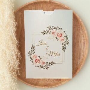 Cvetlična poročna vabila