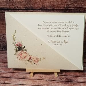 Poročna zahvala- Poročni bazar INKI