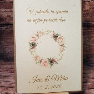 Poročne zahvale- Poročni bazar INKI