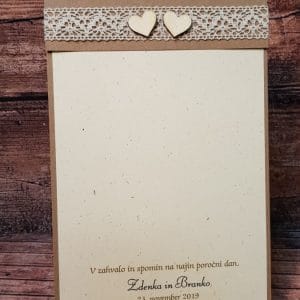 Poročna zahvala - Poročni bazar INKI