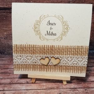 Poročna vabila s čipko