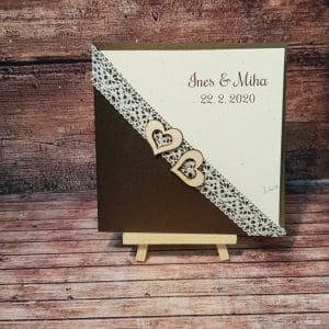 Poročna vabila s čipko