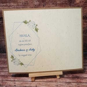 Poročna zahvala - Poročni bazar INKI