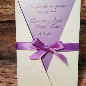 Poročna zahvala - Poročni bazar INKI