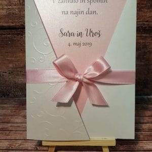 Poročna zahvala - Poročni bazar INKI