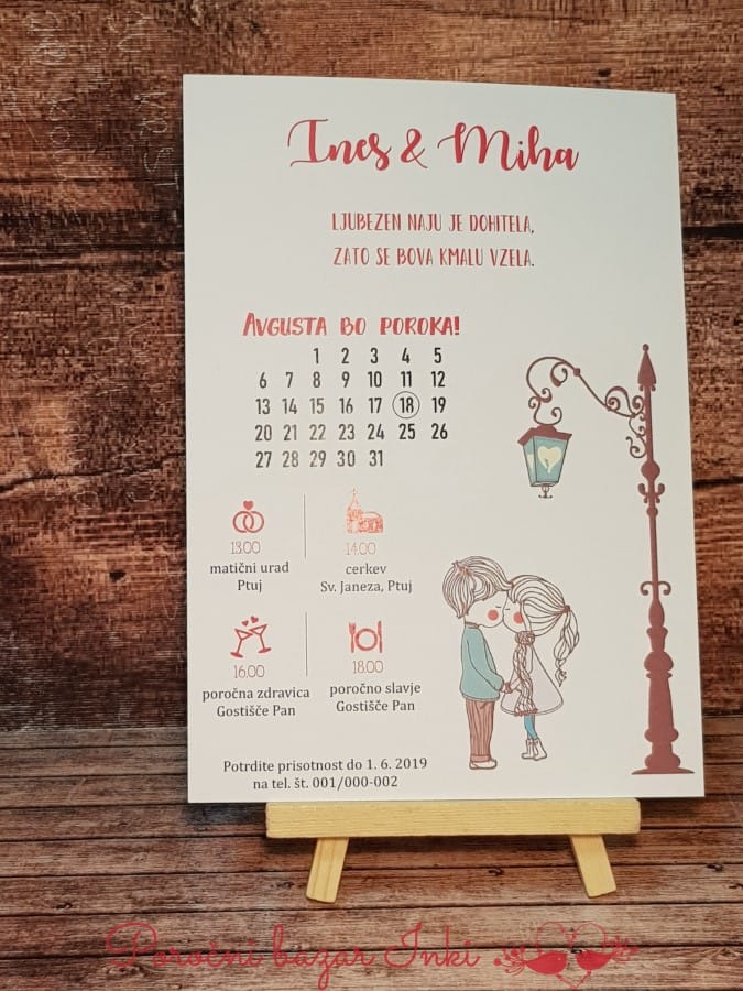 Poročna vabila zabavna - Poročni bazar INKI