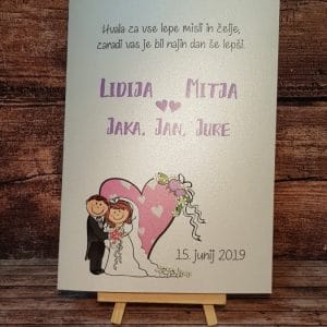 Poročne zahvale- Poročni bazar INKI