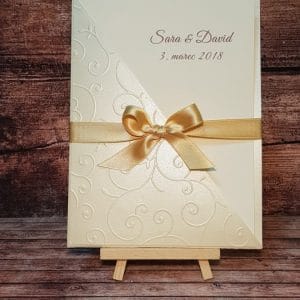 poročne zahvale s pentljico