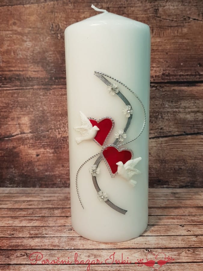 Poročna sveča - Poročni bazar INKI poročna sveča