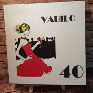 Vabila za Abrahama z motivom ženske