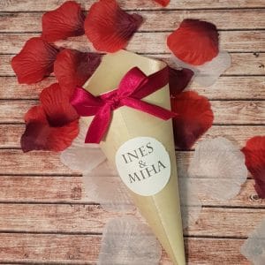 Tulci za riž z rdečo pentljo TUL 02