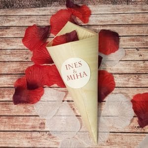 Tulci za riž iz svetlo rjavega papirja TUL 01