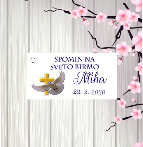 Kartončki za darila za birmo - Poročni bazar INKI kartončki za darila
