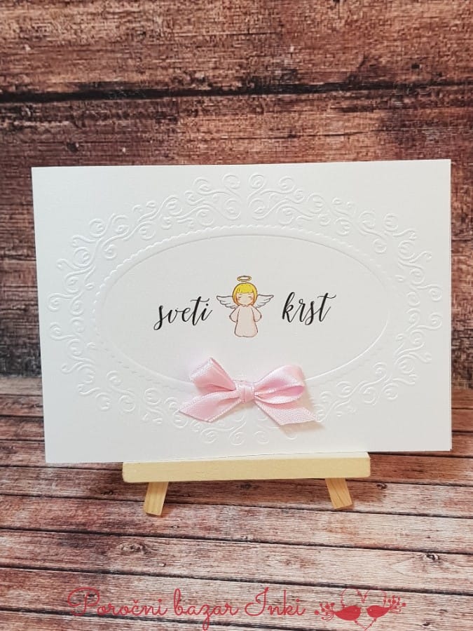 Vabilo za krst - poročni bazar INKI vabilo za krst