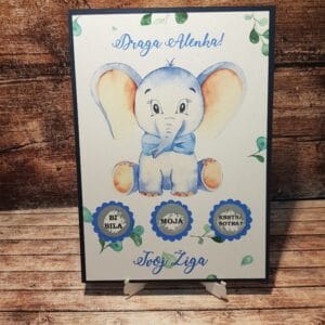 kartice presenečenja krst