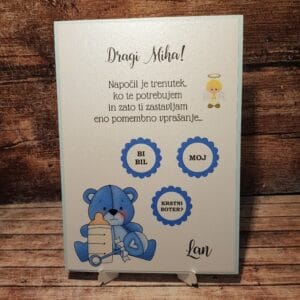 kartice presenečenja krst