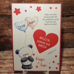 kartice presenečenja krst