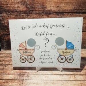 kartice presenečenja krst