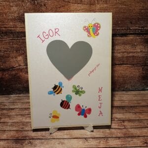 kartica presenečenja krst