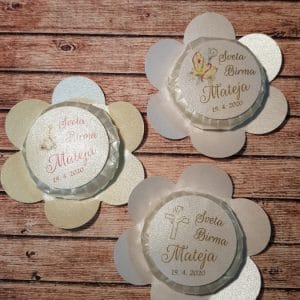 konfeti za birmo - milo na rožici