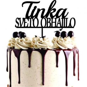 Napis za torto OBHAJILO NAPOBH 09