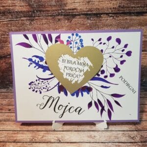 kartica praskalka s skritim sporočilom