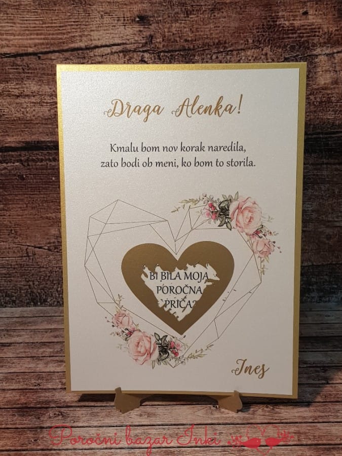 Kartica praskalka - Poročni bazar INKI kartice praskalke