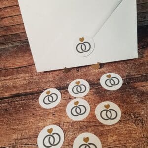 Nalepke za kuverte - Poročni bazar INKI