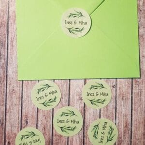 Nalepke za kuverte - Poročni bazar INKI