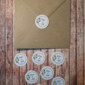 Nalepke za kuverte - Poročni bazar INKI